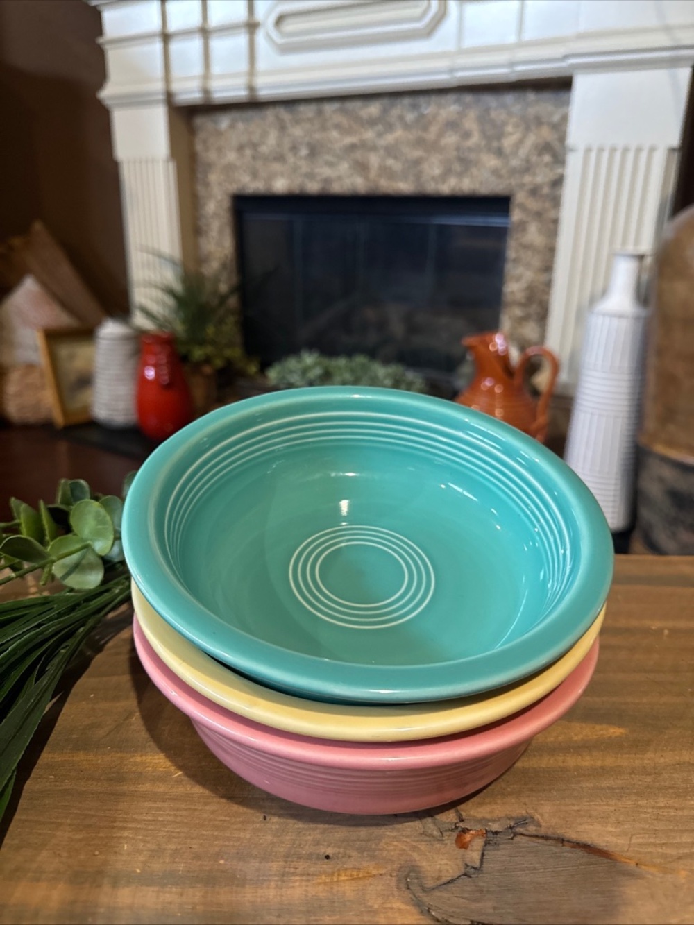 Set 3 Fiestaware Cereal/Soup Bowls